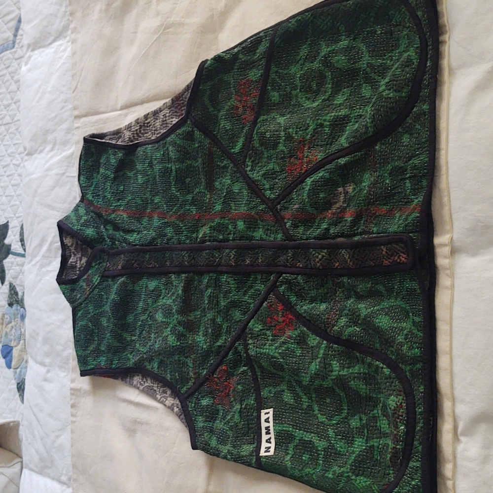 NEW! Namai The Ladhiya Quilted Plant Dyed Kantha Vest